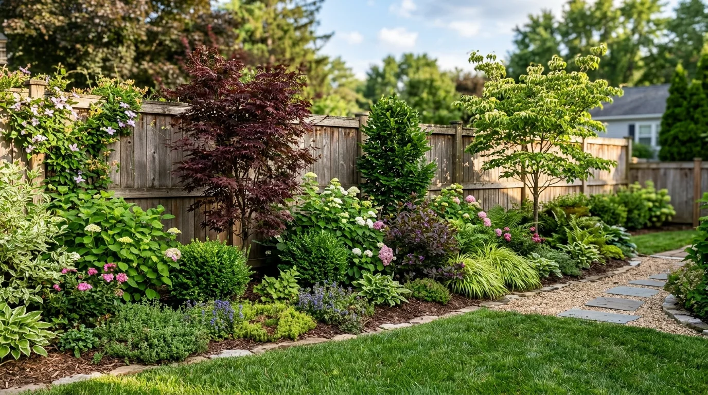 Cottage-Style Fence Line Planting